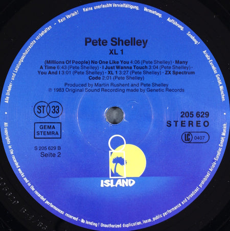 Pete Shelley : XL·1 (LP, Album, Enh)