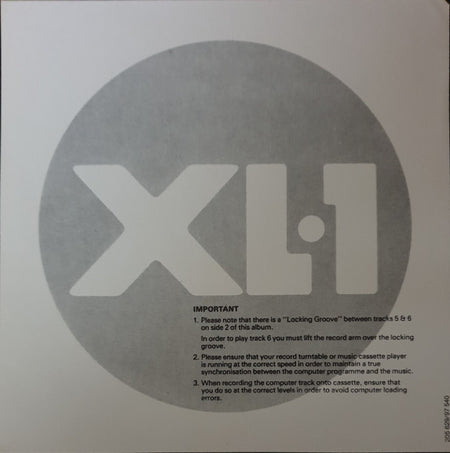 Pete Shelley : XL·1 (LP, Album, Enh)