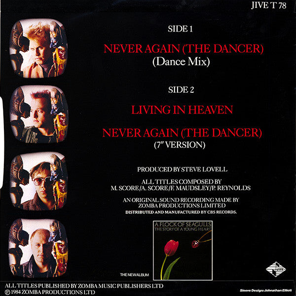 A Flock Of Seagulls : Never Again (The Dancer) (12", Single)