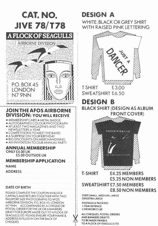A Flock Of Seagulls : Never Again (The Dancer) (12", Single)