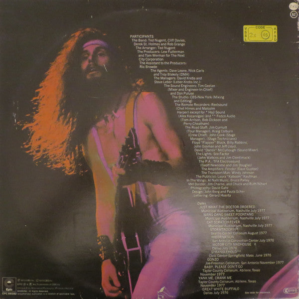 Ted Nugent : Double Live Gonzo! (2xLP, Album, Gat)