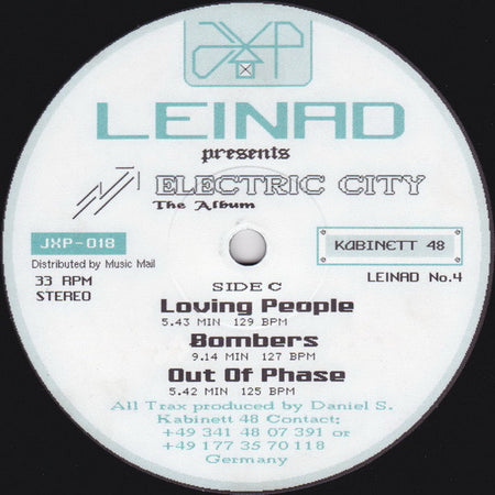 DJ Leinad : Electric City - The Album (2xLP, Album)