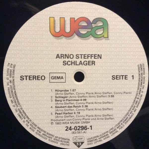 Arno Steffen - Schlager (LP) (Near Mint (NM or M-))