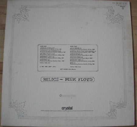 Pink Floyd : Relics (LP, Comp, RE)