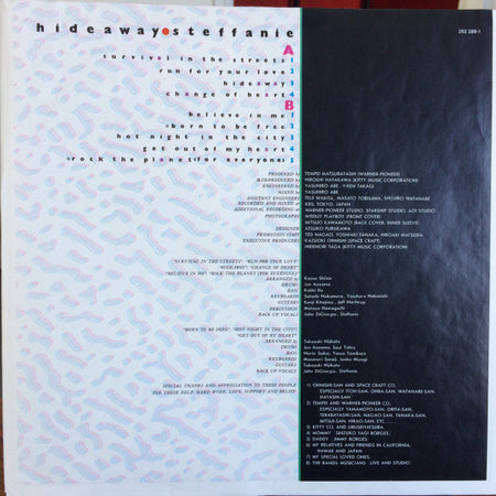 Steffanie : Hideaway (LP, Album)