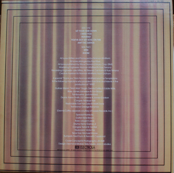 The Temptations : 1990 (LP, Album, Ova)