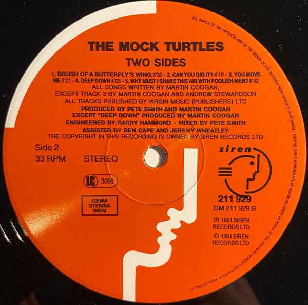 The Mock Turtles - Two Sides (LP) (Near Mint (NM or M-))