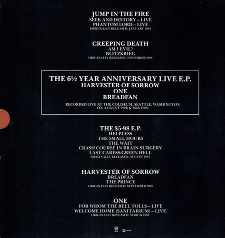 Metallica : The Good The Bad & The Live: The 6½ Year Anniversary 12" Collection (12", Single, RE + 12", Single, RE + 12", EP + 12",)