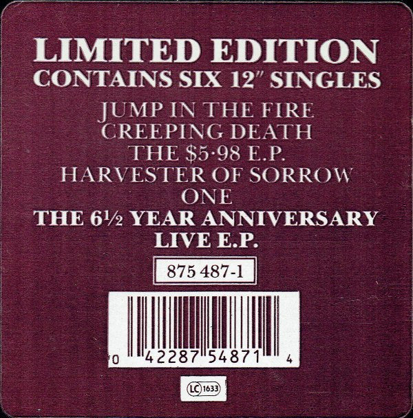 Metallica : The Good The Bad & The Live: The 6½ Year Anniversary 12" Collection (12", Single, RE + 12", Single, RE + 12", EP + 12",)