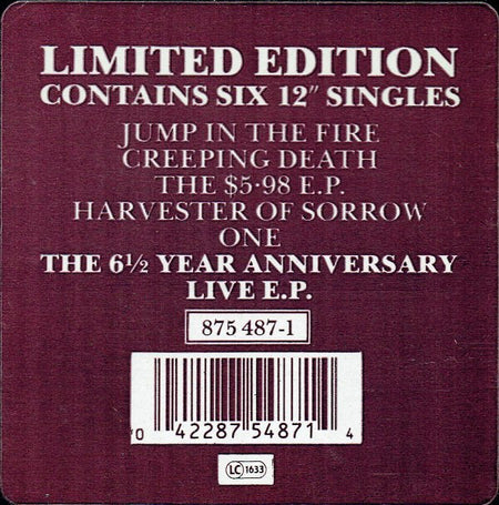 Metallica : The Good The Bad & The Live: The 6½ Year Anniversary 12" Collection (12", Single, RE + 12", Single, RE + 12", EP + 12",)
