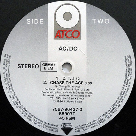 AC/DC : Thunderstruck (12")
