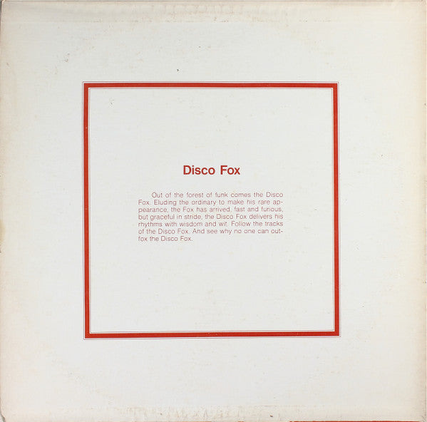The Disco Fox : Disco Fox (12")