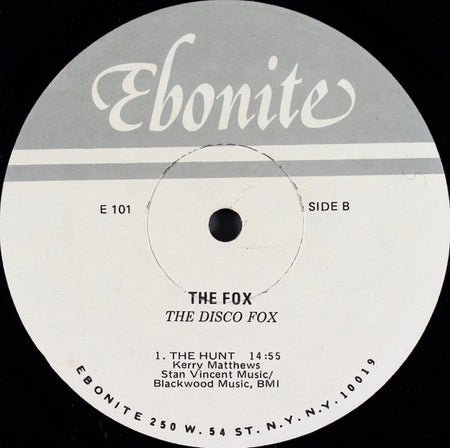 The Disco Fox : Disco Fox (12")