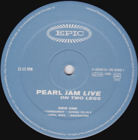 Pearl Jam : Live On Two Legs (2xLP, Album, Gat)