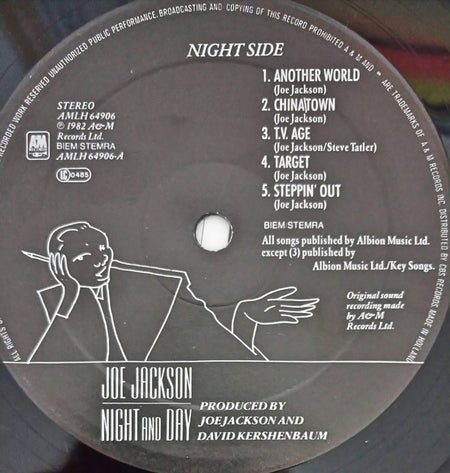 Joe Jackson : Night And Day (LP, Album, Gat)