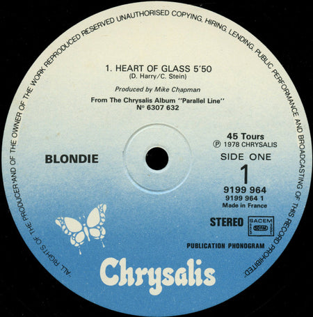 Blondie : Heart Of Glass (12", Maxi, Ltd)