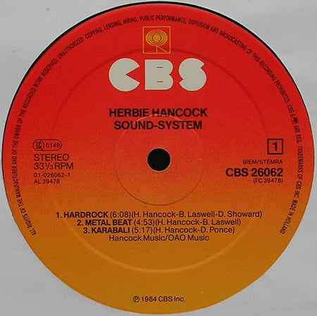 Herbie Hancock : Sound-System (LP, Album)