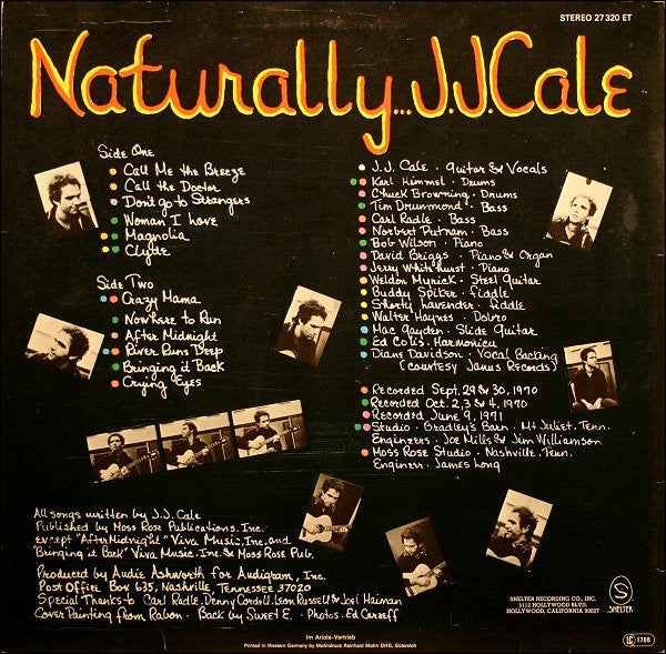 J.J. Cale - Naturally (LP) (Near Mint (NM or M-))