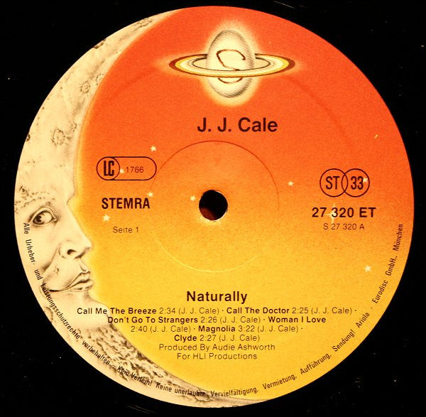 J.J. Cale : Naturally (LP, Album, RE)