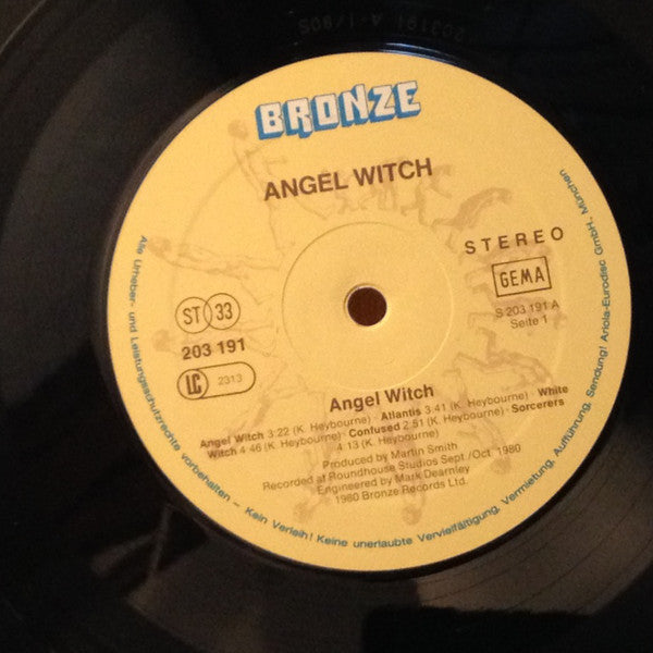 Angel Witch : Angel Witch (LP, Album)