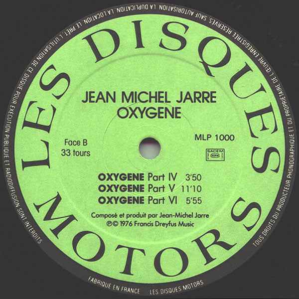Jean-Michel Jarre - Oxygène (LP) (Near Mint (NM or M-))