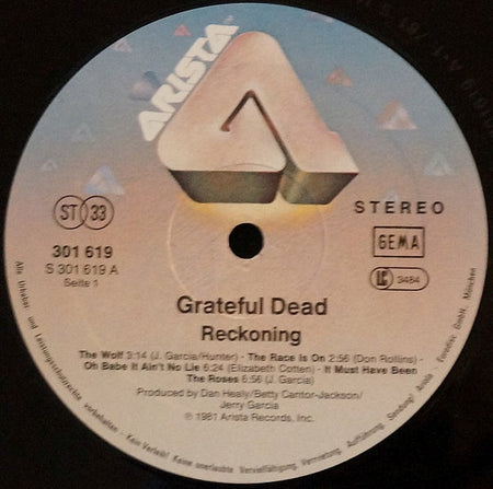 The Grateful Dead : Reckoning (2xLP, Album)