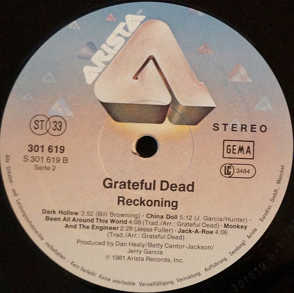 The Grateful Dead : Reckoning (2xLP, Album)