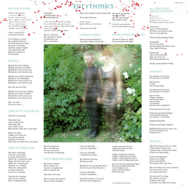 Eurythmics : In The Garden (LP, Album, RE, RM, 180)