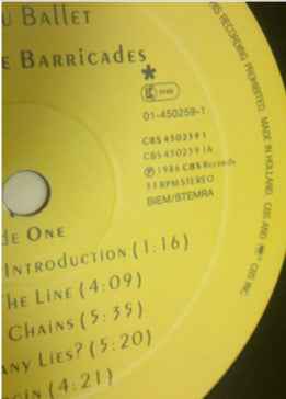 Spandau Ballet - Through The Barricades (LP) (Near Mint (NM or M-))