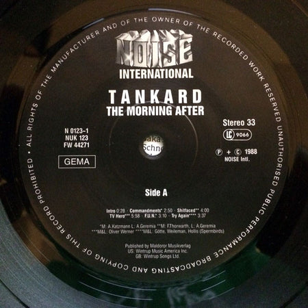 Tankard : The Morning After (LP, Album)