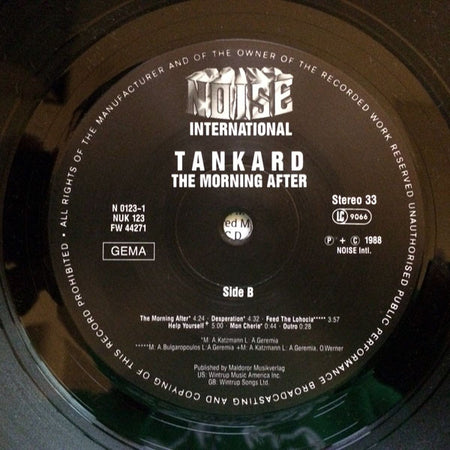 Tankard : The Morning After (LP, Album)