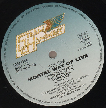 Sodom : Mortal Way Of Live (2xLP, Album)