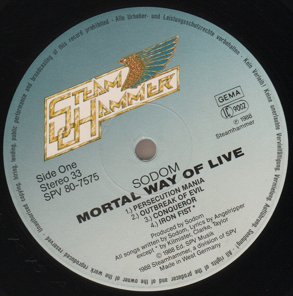 Sodom : Mortal Way Of Live (2xLP, Album)