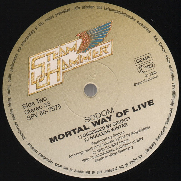 Sodom : Mortal Way Of Live (2xLP, Album)