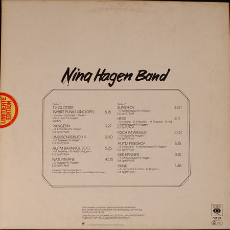 Nina Hagen Band : Nina Hagen Band (LP, Album, Ltd, Pic)