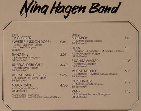Nina Hagen Band : Nina Hagen Band (LP, Album, Ltd, Pic)