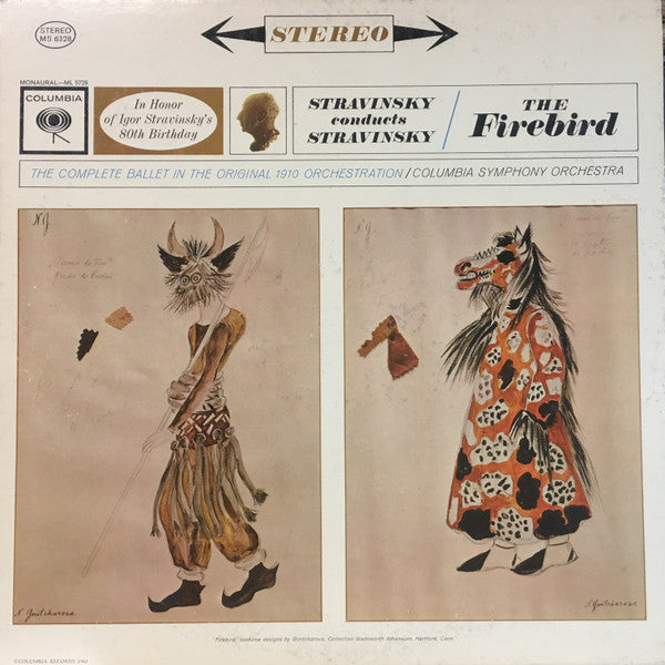 Igor Stravinsky - Columbia Symphony Orchestra : The Firebird (LP, Ter)