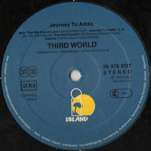 Third World : Journey To Addis (LP, Album)