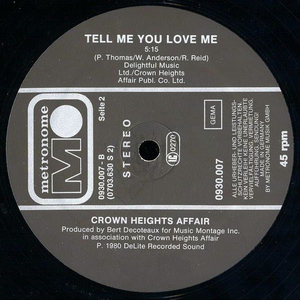 Crown Heights Affair : You Gave Me Love (12", Single)