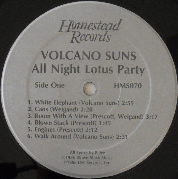 Volcano Suns : All-Night Lotus Party (LP, Album)
