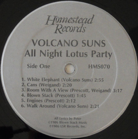 Volcano Suns : All-Night Lotus Party (LP, Album)
