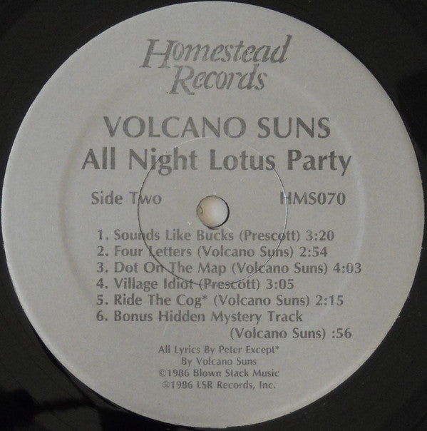 Volcano Suns : All-Night Lotus Party (LP, Album)
