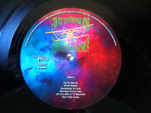 Jefferson Airplane : Best Of Live San Francisco 1966 (LP, Album, Unofficial, 180)
