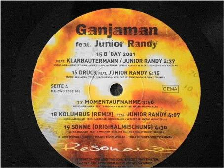 Ganjaman Feat. Junior Randy : Resonanz (2xLP, Album)