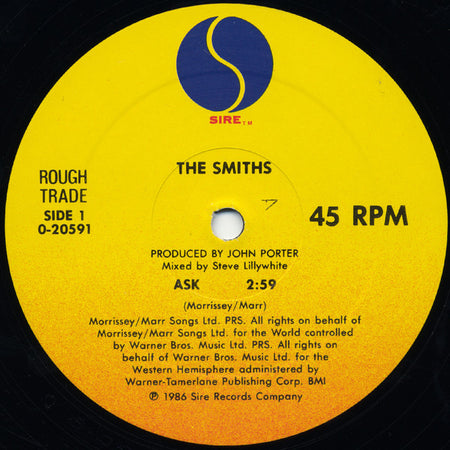 The Smiths : Ask (12", Maxi, All)