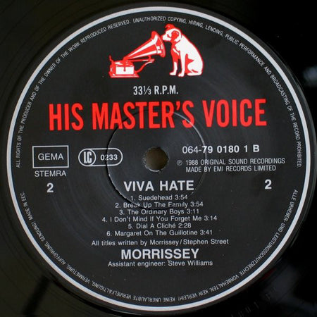 Morrissey : Viva Hate (LP, Album)