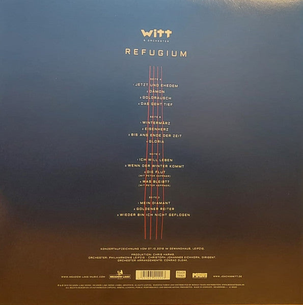 Joachim Witt & Philharmonie Leipzig : Refugium (2xLP, Album)