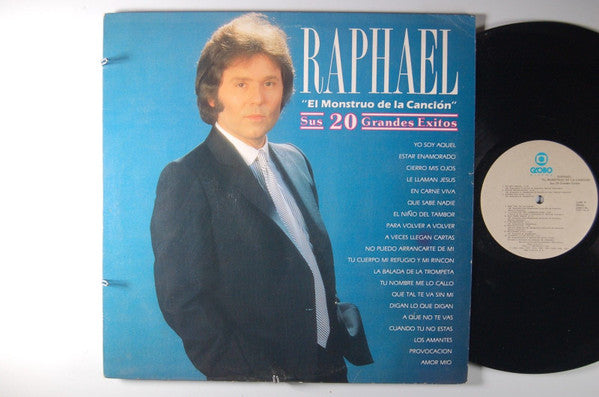 Raphael (2) : Raphael "El Monstruo De La Canción" Sus 20 Grandes Éxitos (LP, Comp)