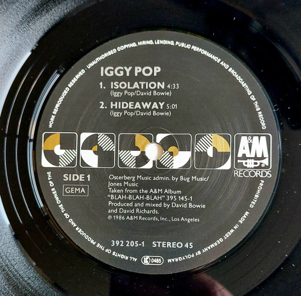Iggy Pop : Cry For Love (12")