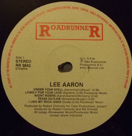Lee Aaron : Lee Aaron (LP, Album, RE)
